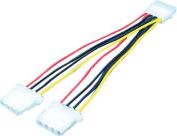 CP0001 INTERNAL Y POWER SUPPLY CABLE FOR 2X 5.25'' 0.2M LOGILINK