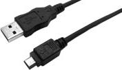 CU0015 USB 2.0 CONNECTION CABLE A-MALE TO B-MINI MALE 5-PIN 3M BLACK LOGILINK
