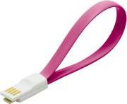 CU0087 MAGNET USB 2.0 TO MICRO USB CABLE PINK LOGILINK