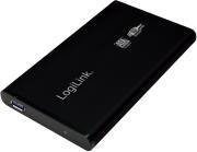 UA0106 2.5'' SATA HDD ENCLOSURE USB 3.0 ALUMINIUM BLACK LOGILINK