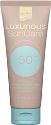 SUN CARE SILK COVER BB CREAM WITH HYALURONIC ACID SPF50 ΑΝΤΗΛΙΑΚΗ ΚΡΕΜΑ ΠΡΟΣΩΠΟΥ ΥΨΗΛΗΣ ΠΡΟΣΤΑΣΙΑΣ ΜΕ ΧΡΩΜΑ 75ML - NATURAL BEIGE LUXURIOUS