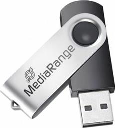 MR911 32GB USB 2.0 ΜΑΥΡΟ/ΑΣΗΜΙ MEDIARANGE