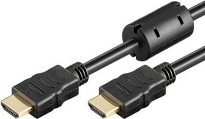 HDMI CABLE 19 PIN 3.0M (HEC+ARC+3DTV)ETHERNET BLACK HISPEED GOLD OEM