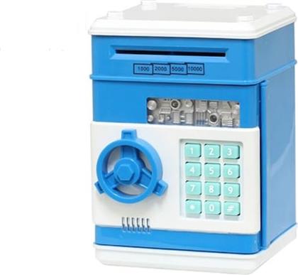 PIGGY BANK PLASTIC ELECTRONIC WITH SECURITY CODE BLUE AND WHITE OEM
