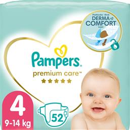 PREMIUM CARE JUMBO PACK NO4 (9-14KG) 52 ΠΑΝΕΣ PAMPERS