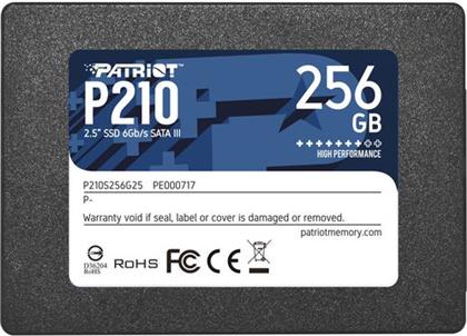 P210 256GB 2.5'' SATA SSD ΕΣΩΤΕΡΙΚΟΣ ΣΚΛΗΡΟΣ ΔΙΣΚΟΣ PATRIOT