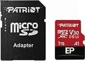 PEF1TBEP31MCX EP SERIES 1TB MICRO SDXC V30 A1 CLASS 10 WITH SD ADAPTER PATRIOT