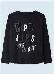 TRICIA EMBOSSED LOGO T-SHIRT PG502743-987 PEPE JEANS
