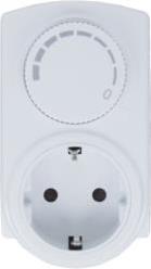 PLUG ADAPTER WITH DIMMER WHITE REV από το e-SHOP