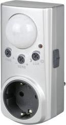 PLUG ADAPTER WITH MOTION DETECTOR SILVER REV από το e-SHOP