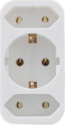 TRANSITION PLUG 2-FOLD + 1 SAFETY CONTACT WHITE 0512735777 WS REV