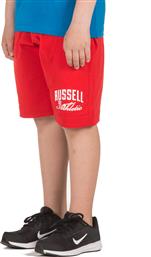 KIDS' SHORTS A9-913-1-422 ΚΟΚΚΙΝΟ RUSSELL ATHLETIC