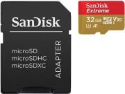 SDSQXAF-032G-GN6AA EXTREME 32GB MICRO SDHC UHS-I A1 CLASS 10 U3 V30 FOR ACTION CAMERAS SANDISK