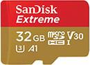 SDSQXAF-032G-GN6GN EXTREME 32GB MICRO SDHC UHS-I U3 V30 A1 FOR MOBILE GAMING SANDISK