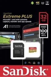 SDSQXBG-032G-GN6MA EXTREME PLUS A1 32GB MICRO SDHC UHS-I U3 WITH ADAPTER SANDISK