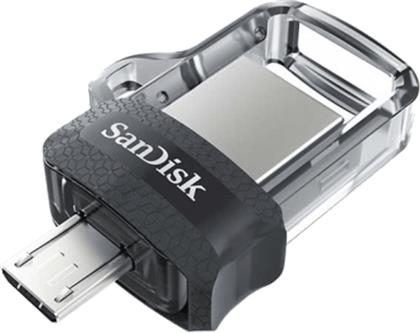 ULTRA DUAL DRIVE M3.0 128GB USB 3.0 STICK ΜΕ ΣΥΝΔΕΣΗ USB-A MICRO USB-B ΜΑΥΡΟ SANDISK από το PUBLIC