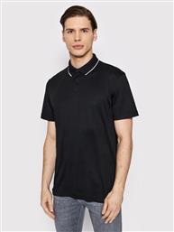 POLO LEROY 16082844 ΜΑΥΡΟ REGULAR FIT SELECTED HOMME
