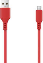 CABLE USB- MICROUSB 1,0 M 2A RED SETTY από το e-SHOP