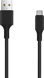 CABLE USB - USB-C 1,0 M 2A BLACK NEW SETTY