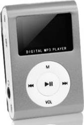 MP3 PLAYER WITH LCD + EARPHONES SILVER SLOT SETTY