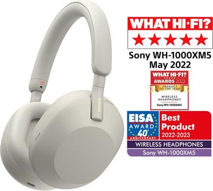 WH-1000XM5 NOISE CANCELLING WIRELESS HEADPHONES SILVER BLUETOOTH HEADSET SONY