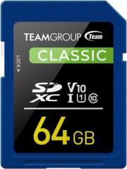 TSDXC64GIV1001 CLASSIC SDXC UHS-I V10 64GB(U1) TEAM GROUP