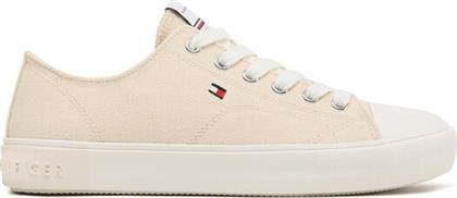 SNEAKERS LOW CUT LACE-UP T3X9-32827-0890 S ΕΚΡΟΥ TOMMY HILFIGER