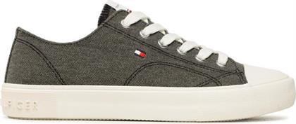 SNEAKERS LOW CUT LCE-UP T3X9-32827-0890 S ΜΑΥΡΟ TOMMY HILFIGER