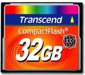 TS32GCF133 32GB COMPACT FLASH 133X TRANSCEND