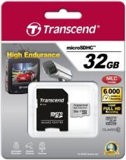 TS32GUSDHC10V 32GB HIGH ENDURANCE MICRO SDHC CLASS 10 WITH ADAPTER TRANSCEND