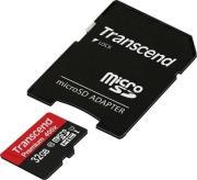 TS32GUSDU1 32GB MICRO SDHC CLASS 10 UHS-I 400X PREMIUM WITH ADAPTER TRANSCEND