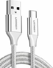 CHARGING CABLE US288 TYPE-C SILVER 3M 60409 3A UGREEN από το e-SHOP