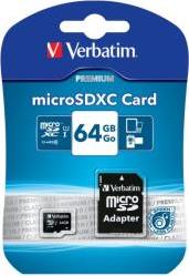 44084 MICRO SDXC 64GB CLASS 10 WITH ADAPTER VERBATIM από το e-SHOP