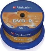 DVD-R 16X 4.7GB CAKEBOX 50PCS VERBATIM