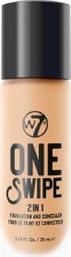 MAKE UP ONE SWIPE 2-IN-1 FOUNDATION - CONCEALER EARLY TAN 35ML W7